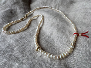 Red Amulet Pearl Necklace