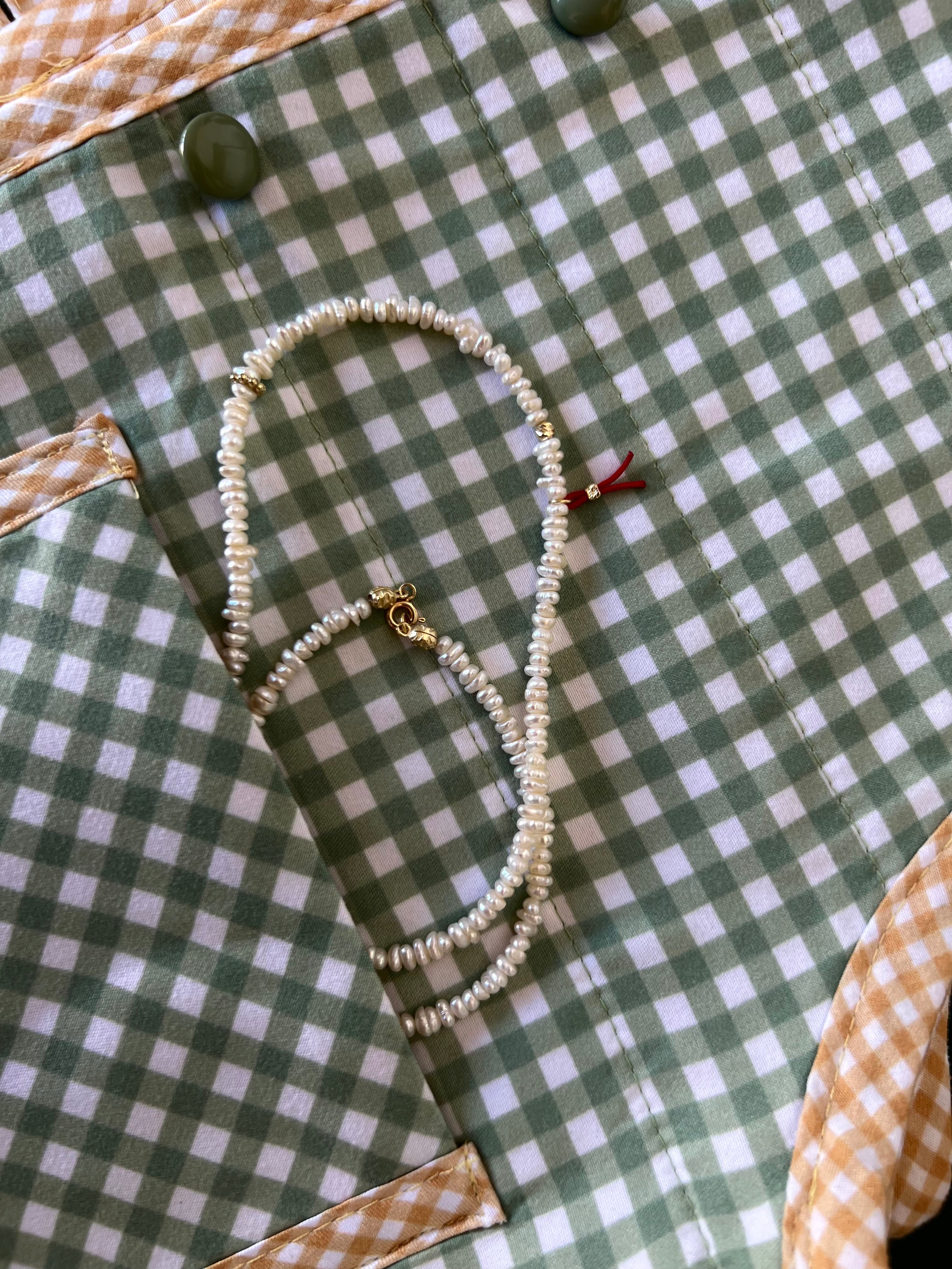 Red Amulet Pearl Necklace